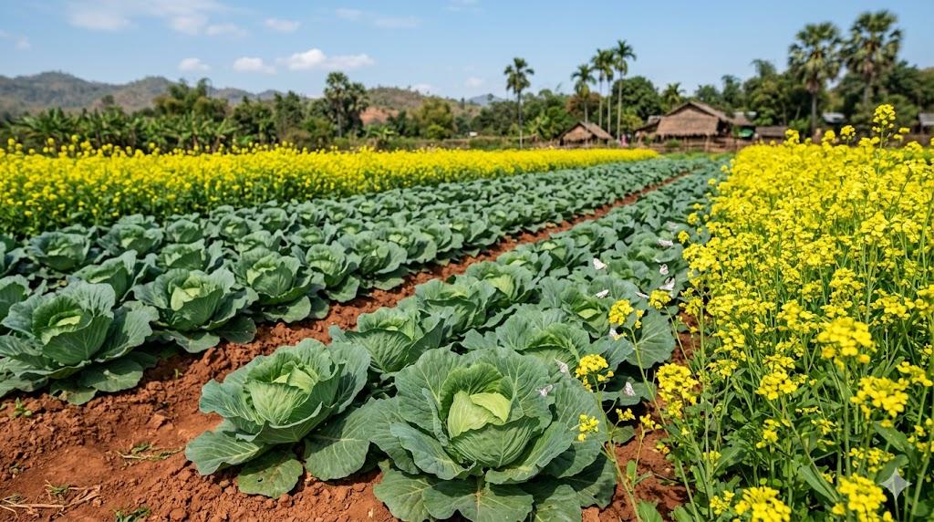 မုန်ညှင်း ဂေါ်ဖီထုပ် သီးညှပ်စိုက်ပျိုးခြင်း
