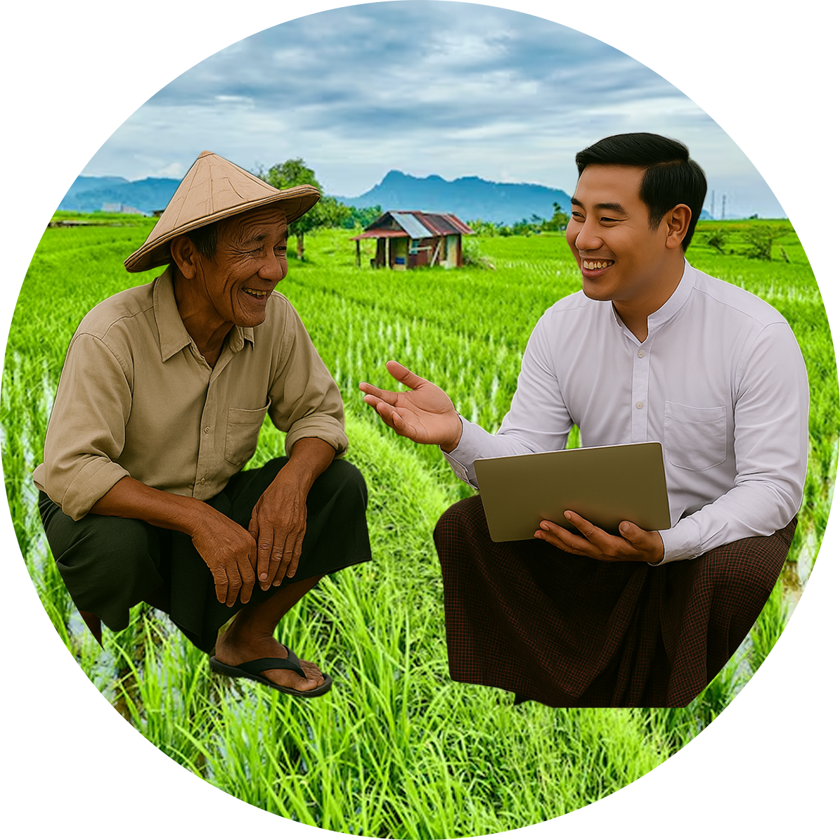အစိမ်းရောင်လမ်းနဲ့အတူ မိုးစပါးစိုက်ပျိုးမည့် သူများ